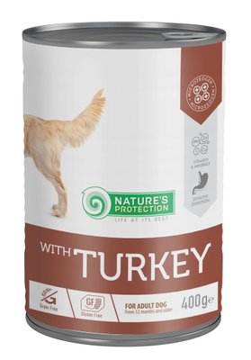 Nature's Protection Dog Adult Sensitive Turkey, 400г KIK45601 фото