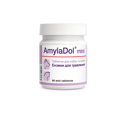 Вітаміни Dolfos AmylaDol Mini Dog & Cat - для Підшлункової залози у собак та котів, 90 табл 1702-90 фото