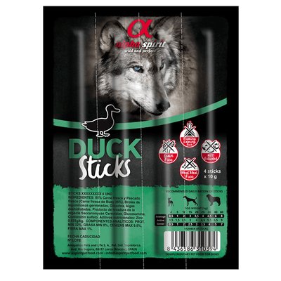 Alpha Spirit Duck Sticks - палички з Качкою для собак as108405 фото