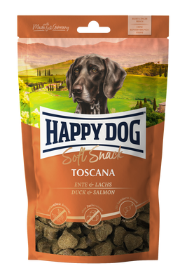 Happy Dog Soft Snack Toscana Duck and Salmon , 100г 60687 фото