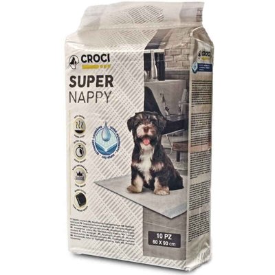 Croci Super Nappy - Одноразові гігієнічні пелюшки для собак та котів, 60*90см, 10шт C6OI0012 фото