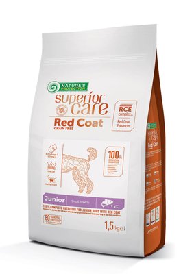 Nature's Protection Superior Care Red Coat Grain Free Junior Mini Breeds, 1,5 кг NPSC47228 фото
