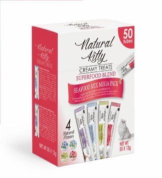 Natural Kitty Creamy Treat Mega Pack - Ассорті Рибних снеків по Штучно SNK231101 фото