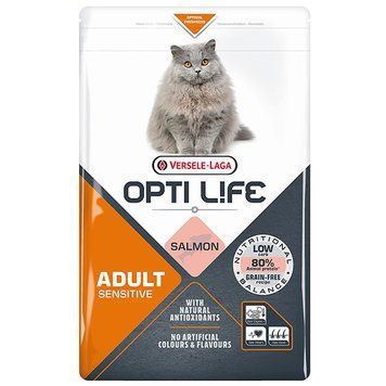 Opti Life Grain Free Cat Sensitive Salmon, 1кг 413180 фото