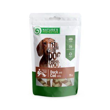 Nature's Protection Dog Snack Duck and Cod rolls, 75г SNK46092 фото