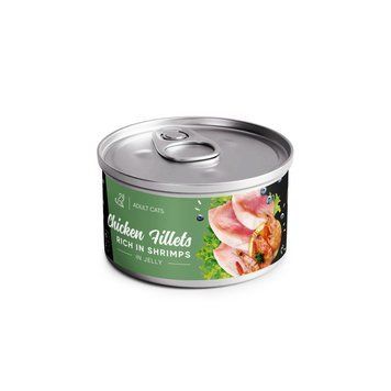 Консерва для котів Savory (Сейворі) &mdash; філе курки з креветками в ніжному желе, 70 г. Натуральне додаткове харчування суперпреміумкласу. Купуйте онлайн апетитний делікатес для вашого кота.