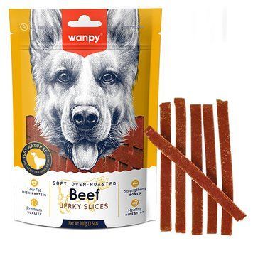 Wanpy Dog Snack Beef Slices - в'ялені слайси з Яловичини для собак MA-04S фото