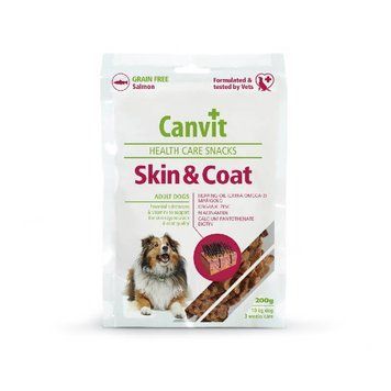 Canvit Dog Snack Skin & Coat Ласощі для здоров'я шкіри та шерсті у собак, 200г can508778 фото