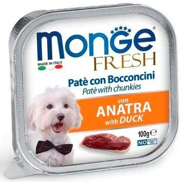 MonGe Fresh Dog with Duck, 100г 70013048 фото