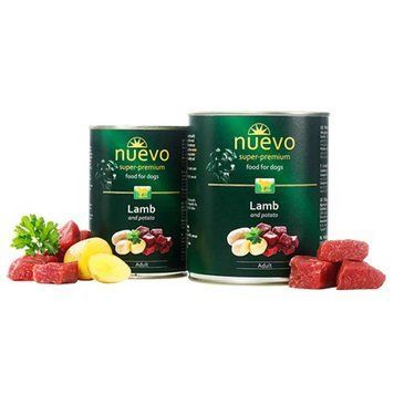 Nuevo Dog Lamb & Potato Cans - рублене м'ясо Ягня з Картоплею для собак, 400г 95010     (407) фото