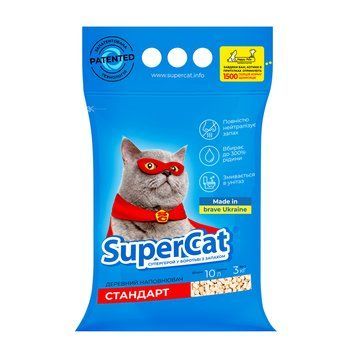Super Cat Стандарт, без аромату, 3кг 3550 фото