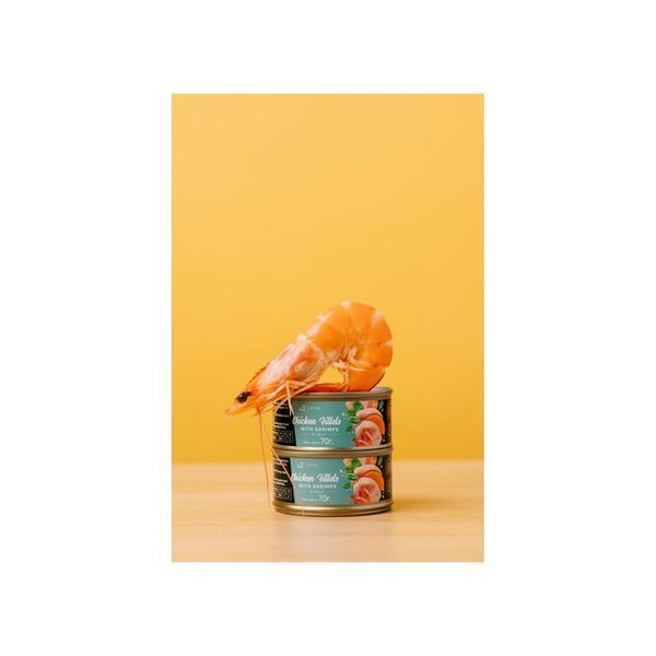 Savory Kitten Chicken Fillets rich in Shrimps in Jelly Cans, 70г 20963 фото