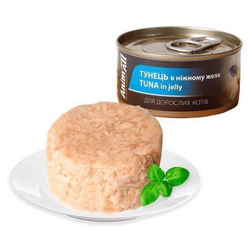 AnimAll Tuna Jelly Cans &mdash; Кусочки тунца в желе для кошек, 85г 168325 фото