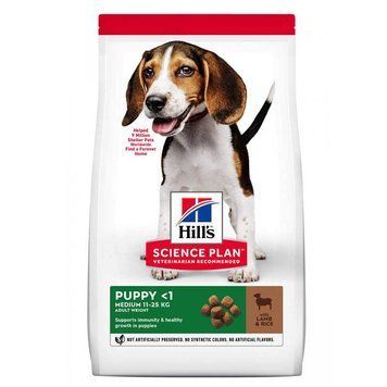 Hill's SP Canine Puppy Medium Breed Lamb & Rice, 2,5кг 604270 фото