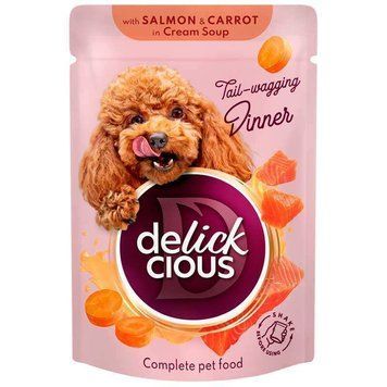 Delick Cious Dog Salmon & Carrot in Creamy Soup, 85г D6211402 фото
