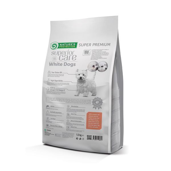 Nature's Protection Superior Care White Dog Grain Free Adult Small and Mini Breeds Salmon, 1,5кг NPSC45834 фото Nature's Protection Superior Care White Dog Grain Free Adult Small and Mini Breeds Salmon, 1,5кг NPSC45834 фото