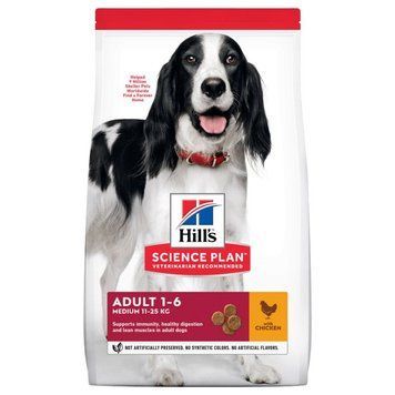 Hill's SP Canine Adult Medium Breed Chicken, 2,5кг 604274 фото