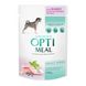 Optimeal Шматочки з Кроликом і Чорницею у соусі для собак, 100г 36985 фото 1