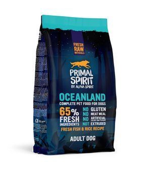 Купуй сухий корм Primal Spirit Dog Oceanland 1 кг &mdash; збалансоване харчування для собак з рибою та морепродуктами!