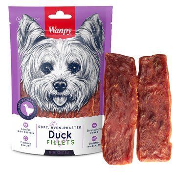 Wanpy Dog Snack Soft Duck Fillets - м'яке філе Качки для собак, 100г DA-12S фото