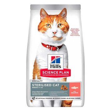 Hill's SP Feline Adult Sterilised Salmon, 0,3кг 608877 фото