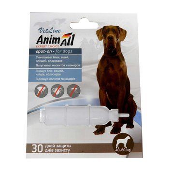 AnimAll VetLine Dog Spot on - Краплі протипаразитарні для собак вагою від 40 до 60кг 65930 фото