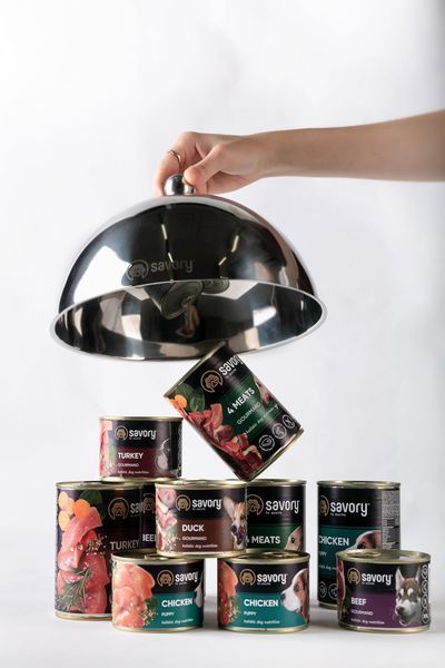 Savory Dog Duck Cans, 200г 30464 фото