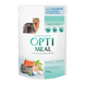 Optimeal Шматочки з Лососем і Лохиною у крем-соусі для собак, 100г 36972 фото 1
