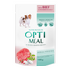 Optimeal Кусочки с Говядиной и Клюквой в желе для собак, 100г 36962 фото 1