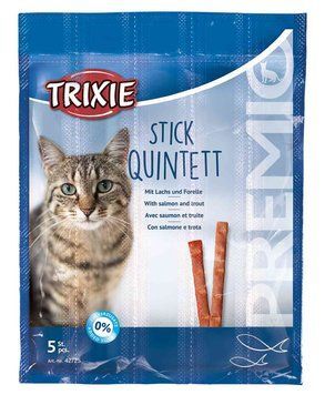 Trixie Premio Stick Quintett - Палички з Лососем і Фореллю для котів TX-42725 фото