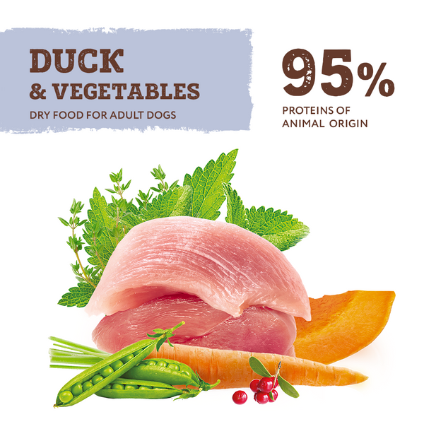Optimeal Dog Adult Grain Free Duck & Vegetables, 1,5кг 90587 фото