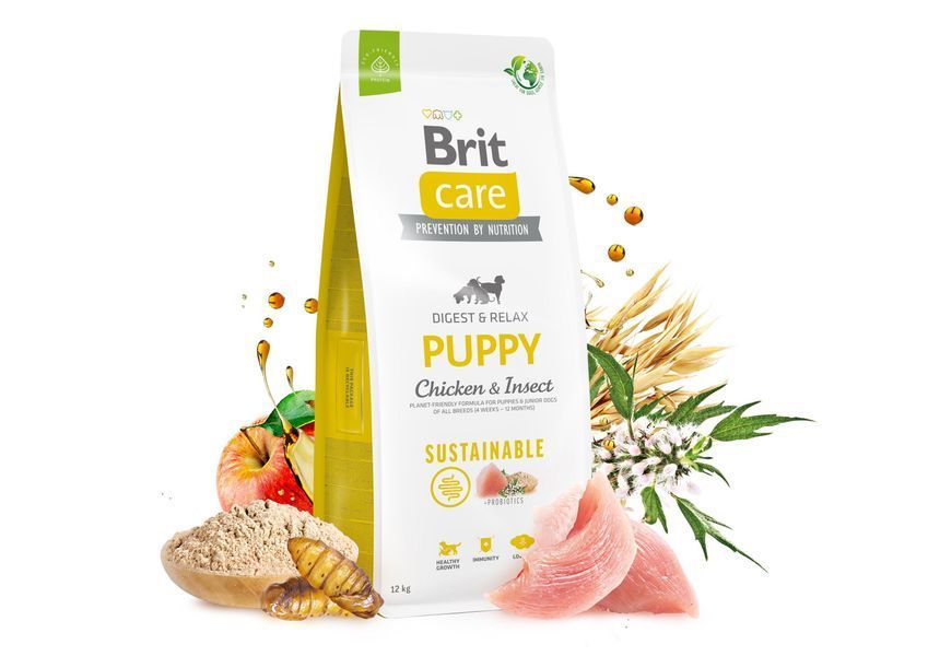 Brit Care Sustainable Puppy with Chicken and Insect, 1кг 172169 фото