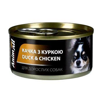 AnimAll Dog Duck & Chicken Jelly Cans &mdash; кусочки Утки и Курицы в желе для собак, 85г 168319 фото