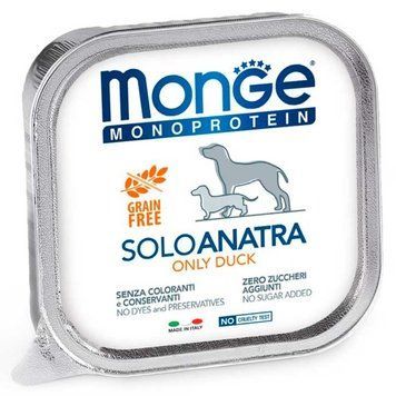 Monge Monoprotein Dog Solo Duck Cans, 150г 70014182 фото