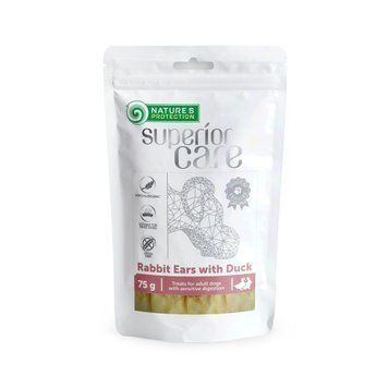 Nature's Protection Superior Care Dog Snack Rabbit Ears With Duck, 75г SNK46119 фото