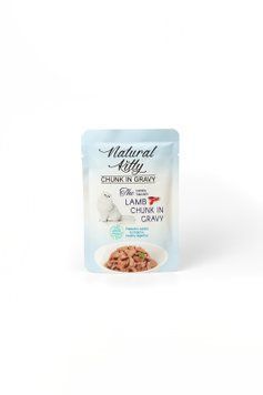 Natural Kitty Chunk Chicken, Tuna & Lamb in Gravy, 85г NKS240804 фото