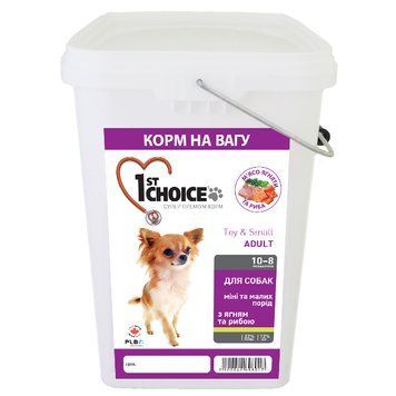 1st Choice Adult Toy and Small Breeds Healthy Skin & Coat Lamb & Fish на Вагу ФЧСВММЯР5КВ фото