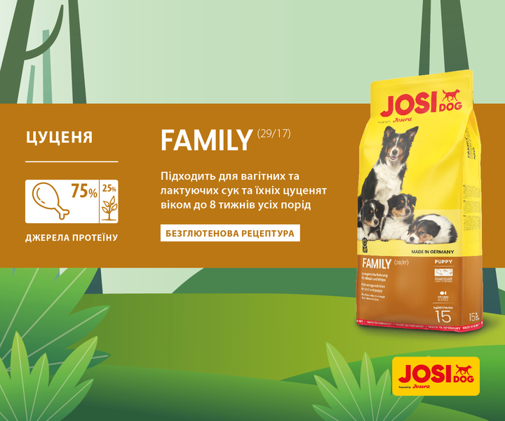 Josera JosiDog Family, 15кг 50012162 фото