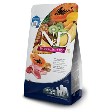 Farmina N&D Dog Low Grain Tropical Selection Medium & Maxi Lamb and Fruits 177884 фото