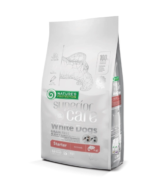 Nature's Protection Superior Care White Dog Grain Free Starter All Breeds Salmon, 1,5кг NPSC45669 фото
