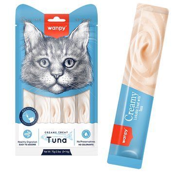Wanpy Creamy Treat Tuna - рідкі ласощі з Тунцем для котів RAC-54 фото