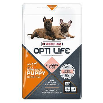 Opti Life Puppy All Breeds Sensitive Salmon & Rice, 2,5кг 311622 фото