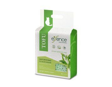 Упаковка соєвого наповнювача Essence Tofu Green Tea із зображенням зеленого чаю