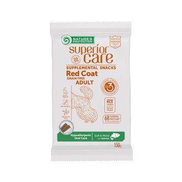 Nature's Protection Superior Care Red Coat Snack Hypoallergenic Oral Care With Salmon, 150г KIKNPSC47271 фото