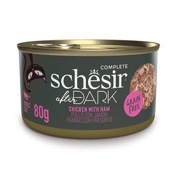 Schesir Cat After Dark Chicken with Ham in Broth Cans, 80г 212412 фото