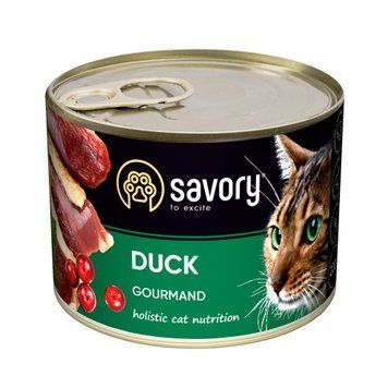 Savory Cat Duck Pate Cans, 200г 30617 фото