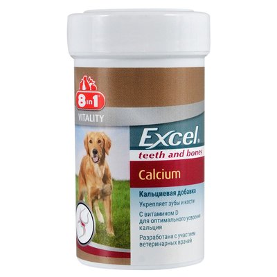 8in1 Excel Calcium для собак, 155табл 660473 /109402 фото