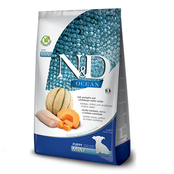 Farmina N&D Dog Grain Free Puppy Mini Ocean Cod and Cantaloupe, 800г 173412 фото