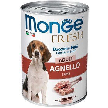 Monge Fresh Dog Lamb Cans, 400г 70014571 фото