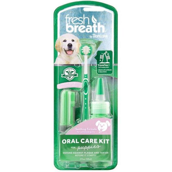 TropiClean Fresh Breath - Набір для догляду за ротовою порожниною цуценят 5002005 фото